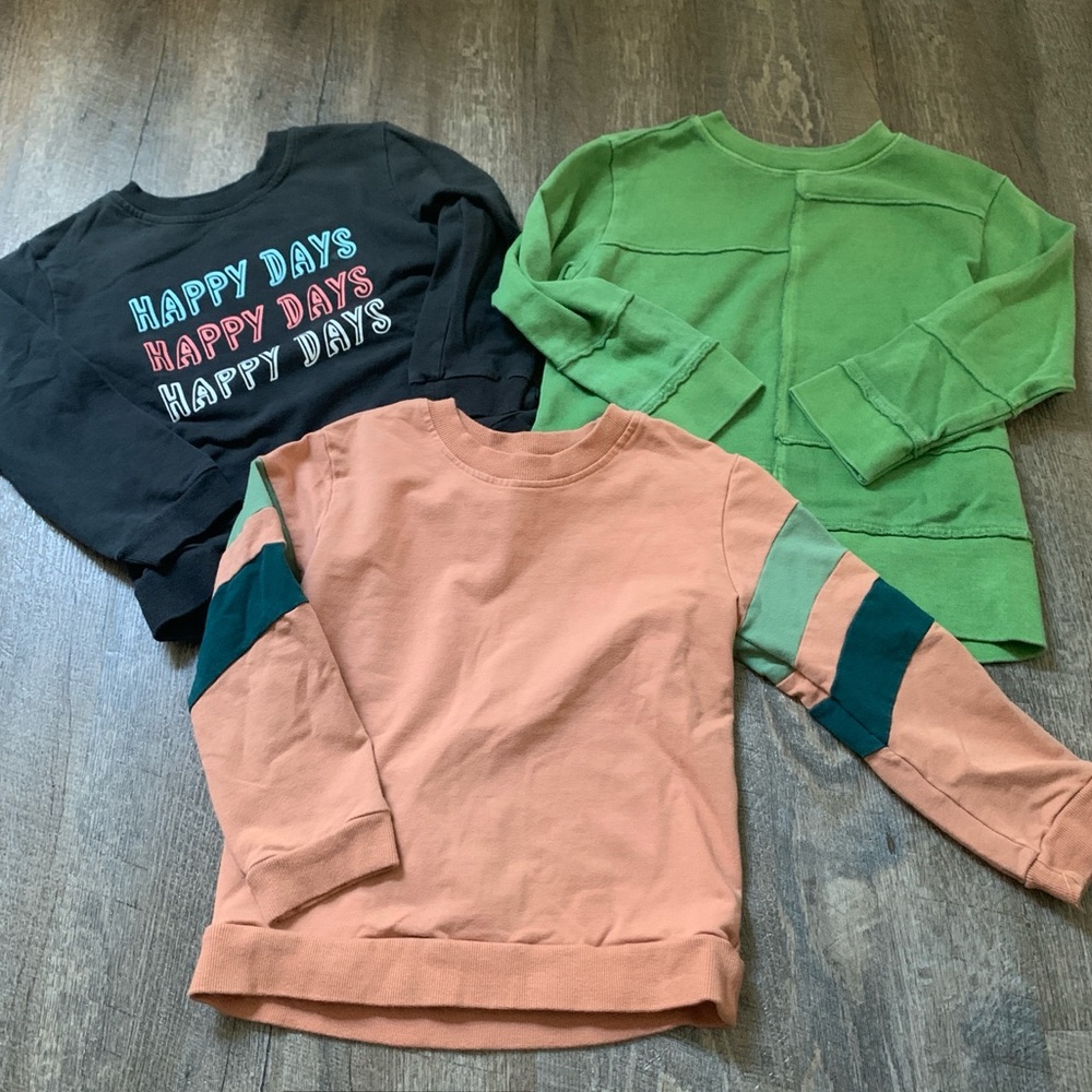 Dot dot smile lot bundle boys 5/6 winter sweatshirts